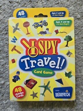 I Spy Travel Card Game Educational Fun for Kids Compact Portable Entertainment